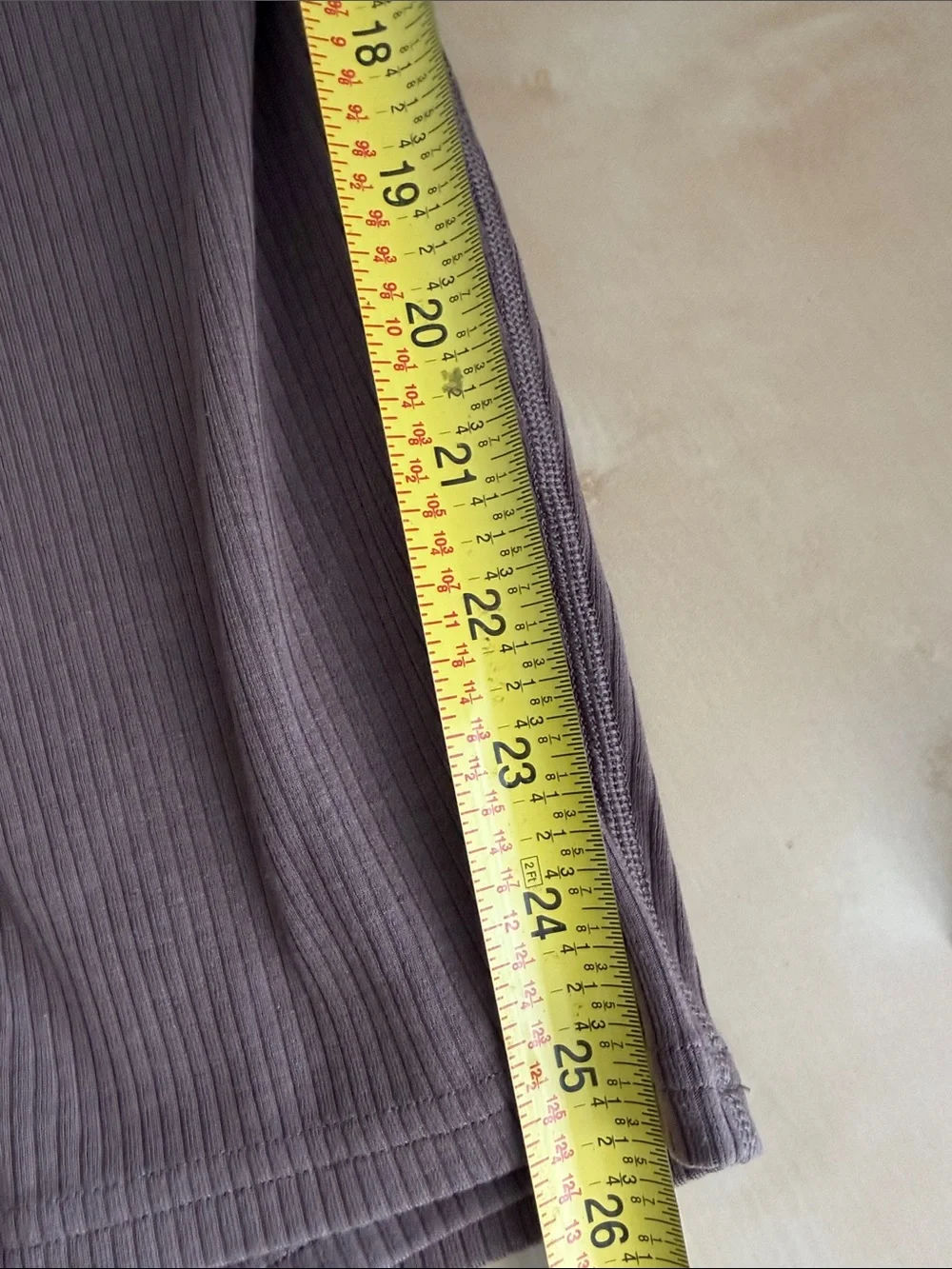 ALO Ribbed High Waist 7/8 Blissful Legging cocoa brown size M